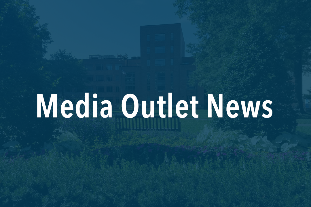 Graphic that displays the text Media Outlet News.