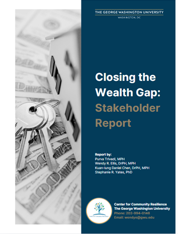 Closing the Wealth Gap Stakeholder Report cover