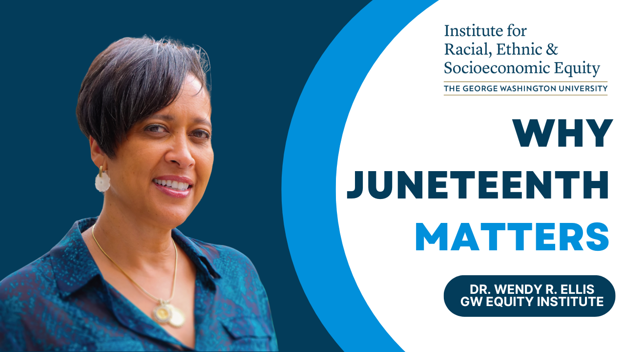 Image of Dr. Ellis and the text "Why Juneteenth Matters"
