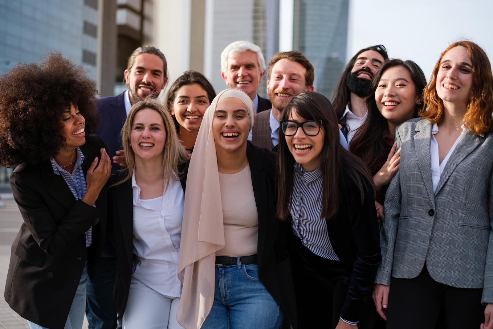 Group of people posing for a photo